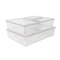 Martha Stewart Brody Stackable Plastic Storage Box with Lids Office Desktop Organizers, Set of 4, 2-SM/1-MED/1-LG GS-BA-S4-CLR-MS - alternate 5